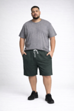 Men’s Solid Cotton Shorts - Image 5