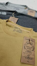 Men’s Waffle Knit Full Sleeve T-Shirts – Premium Cotton Comfort (Multiple Color Options) - Image 3